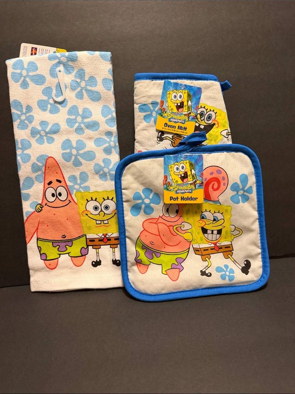 SpongeBob SquarePants Kitchen Trio - Blue, White & Pink